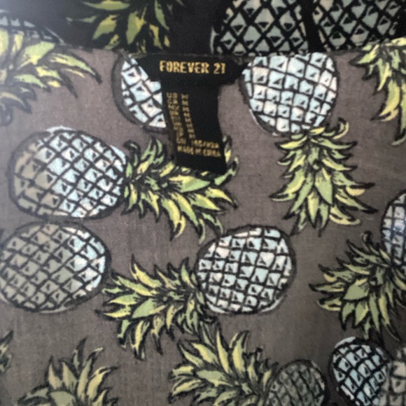 Forever 21 Pineapple Shirt - Picture 6 of 6
